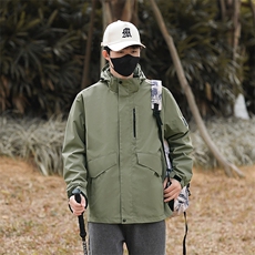 FL88821-88888春秋男女防风防水冲锋衣户外连帽时尚休闲夹克，男装夹克，电商B360
