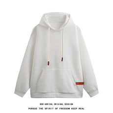 WY209/P60春装新款连帽卫衣男美式潮宽松运动大码ins潮流复古外套，男装卫衣，电商基地A050