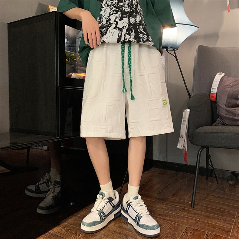 2023华夫格针织短裤夏季重磅潮牌休闲运动5六分裤子K07-P40-控68,男装休闲裤,星座816A（原B366）