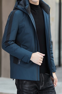 AN9390钱塘2020-3新款中年男士连帽羽绒服商务休闲男装外套P255图片