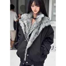 小众设计感双面穿座山雕外套男冬季皮草貂毛大衣MH327，女装短外套，星座1116A（原606A-3）