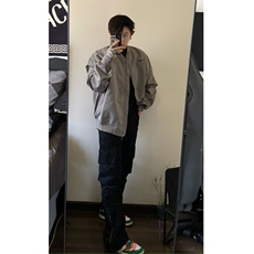现货！！！自制款美式高街短款bomer外套设计感夹克，男装夹克，星座910A