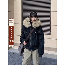 座山雕棉衣棉服女冬季加绒加厚派克服夹棉外套棉袄M0266-P103，男装棉衣，星座308B-2
