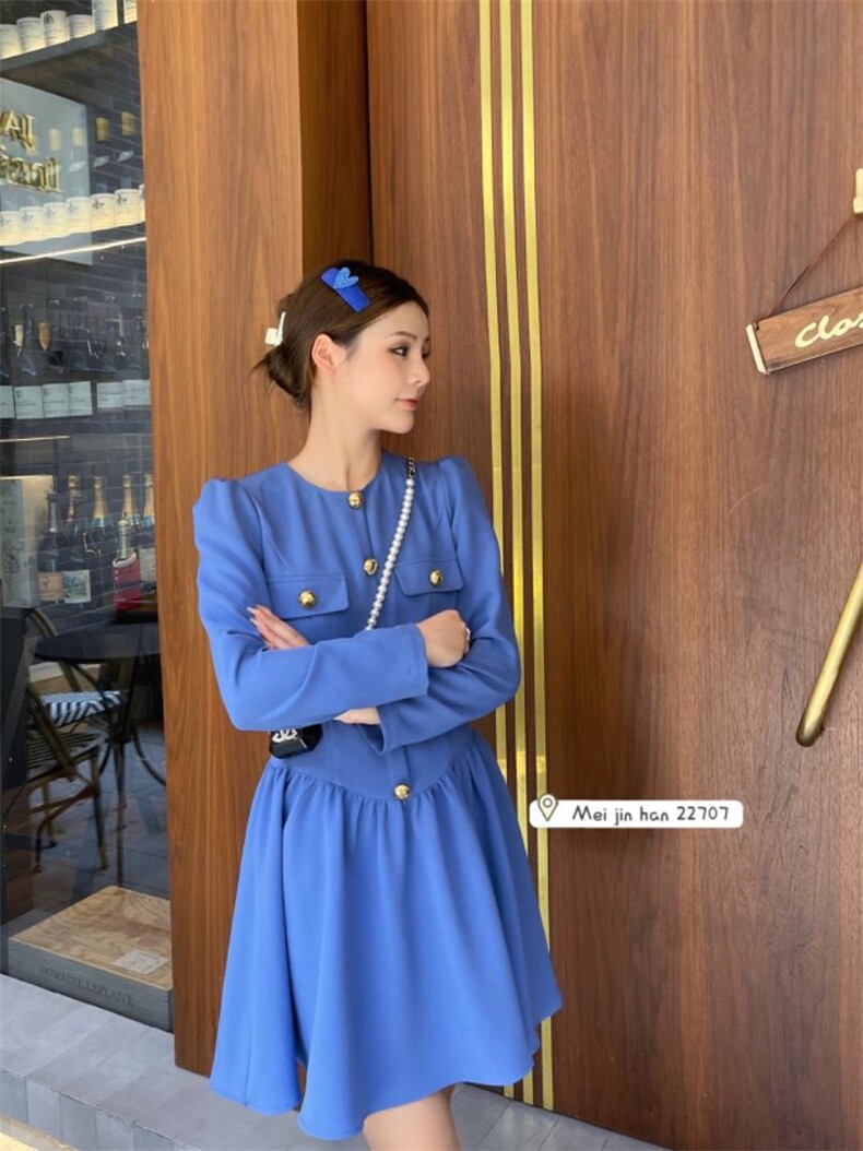 秋季连衣裙，女装连衣裙，美巾涵