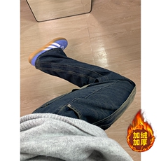 B221美式ins高街加绒加厚牛仔裤LK23134-P65控88加绒P75控98，男装牛仔裤，电商B221