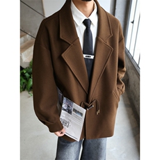 加棉加厚毛呢大衣西服宽松风衣504-F66-P75控118（加棉P85控128），男装西服，星座504