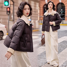 现货2025年冬季新款加厚短款韩版休闲棉衣石墨烯保暖棉衣，女装棉衣/棉服，悦祺