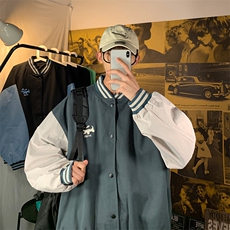 20年秋季新款拼色大码棒球服夹克外套第2套图DS-B293-H753-P85，男装夹克，电商A306