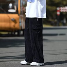 春秋灯芯绒裤子男韩版宽松直筒运动裤大口袋休闲阔脚长裤KA727，男装休闲裤，星座1116A-1（原606A）