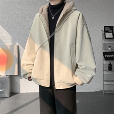 秋冬pu皮毛一体休闲百搭时尚潮男外套A071-5020-P98，男装皮衣，电商A071