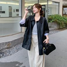 新品数据好出货中复古气质皮衣外套C258-888P150K208，女装皮衣，2C258
