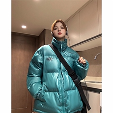 eq331亮面面包服冬季加厚保暖羽绒棉服外套男女情侣装2024新款，男装棉衣，电商C306-1