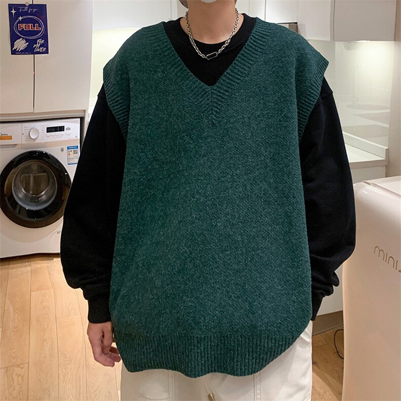 M2206-P32纯色针织衫V领背心毛衣男生,男装针织衫/毛衣,星座1501-1