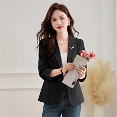 小西装外套女2025春秋装新款韩版时尚气质职场短款长袖女士小西服，女装短外套，伊航服饰