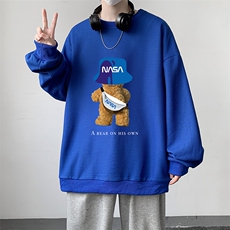 华夫格卫衣圆领卫衣男大码长袖t恤男外套HW76288-P30，男装卫衣，电商A040