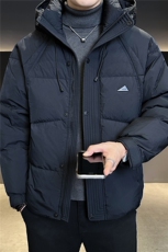 标50绒加厚男士羽绒服冬季2025新款连帽外套A313-66020-P245，男装羽绒服，电商A313