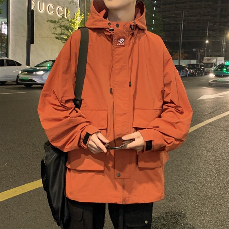 春季新款现货三防户外夹克男连帽冲锋衣外套DSA157B-J93-P60,男装夹克,电商A157B