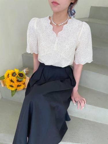 精致钉珠绣花小衫，其它，艾米缇