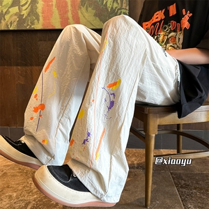 XZ616 夏季新款百搭泼墨速干裤休闲长裤TY2498 M-5XL 特P30控58图片