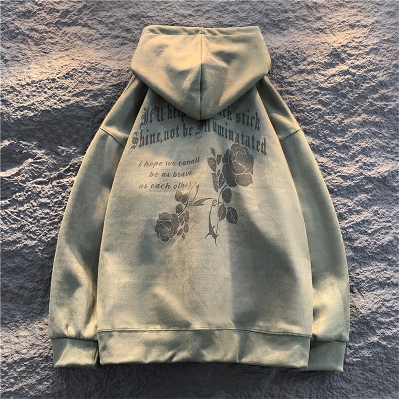 抖音高品质360麂皮绒烧花克连帽卫衣A158-WS50-P58控78,男装卫衣,电商A158
