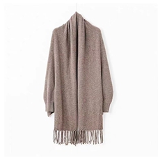 春秋时尚百搭通勤简约休闲流苏披肩，披肩，犀桦羊绒