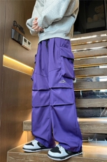 8XL-M刺绣冲锋裤男款大码春秋户外机能登山裤直筒阔腿裤KZ020P50，男装休闲裤，电商B312