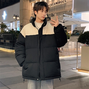 现货港风棉衣男立领二开撞色加厚棉袄DSA157B-M88888-特P65图片