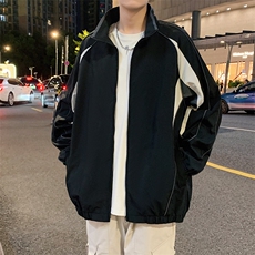 2025新款现货小米格撞色夹克男立领上衣外套DSA157B-J1572-P75，男装夹克，电商A157B