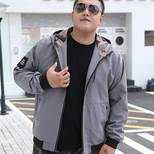 M-9XL男大码连帽夹克外套 5032-1_9023 M-4XLP65 5XL-9XLP75图片