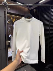 (网图)半高领卫衣刺绣休闲百搭宽松简约长袖打底衫313B-X7787-P50，男装T恤，星座313B