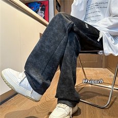 XZ616秋季新款重磅脏染水洗做旧直筒休闲长裤TY1024特P40控78，男装休闲裤，星座512A（原616）