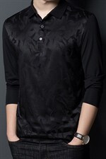 男长袖夏季薄款中年爸爸秋装上衣丅翻领卫衣春秋季polo衫，男装卫衣，电商B212（原钱塘6029）