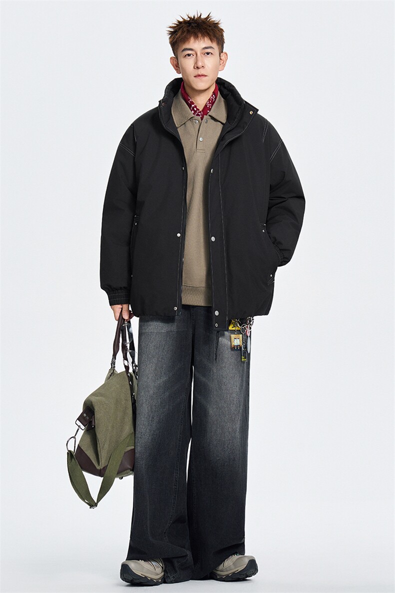 棉衣男宽松防风防水加厚棉袄DSA157B-M8836-特P82,男装棉衣,电商A157B