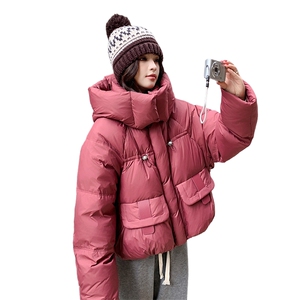 90绒设计师款玫粉短款羽绒服2C291-YRF13111-P285 -K499大货已出图片