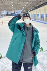 加厚冲锋衣棉衣可拆卸三合一两件套登山服外套A061-AJ00490特P115，男装夹克，电商A061