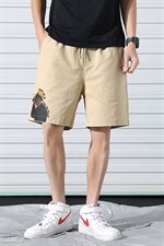A003-HK7015-P40夏装男士时尚印花个性潮流休闲短裤卷帘门1，男装休闲裤，电商A003