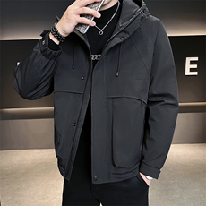 抖音2025男士秋冬二棉加棉加厚夹克休闲棉服M1125-P120，男装夹克，电商D240-242