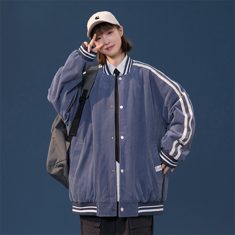 2023秋季新款港风针织开衫立领棒球服夹克潮流外套JK2058-P70,男装夹克,星座109