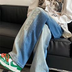 美式牛仔裤男款秋季渐变长裤潮XK5003P45，男装牛仔裤，星座1116-2