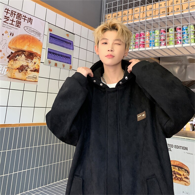 特P75控128控138 麂皮绒飞行服外套夹克男00%聚酯纤维JP2417图片