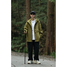 高品质款男高领连帽工装拉链魔术贴勋章冲锋衣外套JK5001P70，男装夹克，星座1013-1