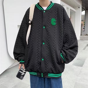 男春季2023新款长袖夹克外套提花棒球服外套L7502P55图片