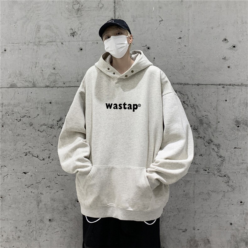 供抖音丶重磅高品棉350克排扣连帽was卫衣LW6009-特p58控78,男装卫衣,星座508（原C305）