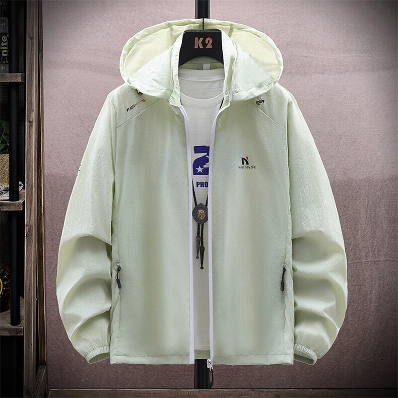 夏季新款连帽可脱卸帽UPF50+防晒衣青年宽松户外皮肤衣Z302-P30，男装防晒衣，星座310B-3