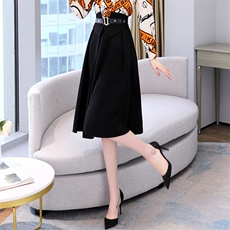 飘带领印花拼接假两件连衣裙女2025春季新款气质正式场合职业裙子，女装半身裙，火爆靓佳人