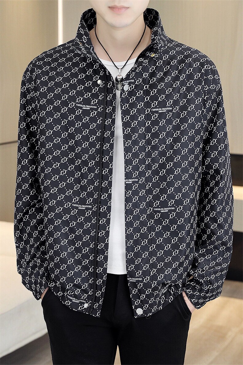 秋季新款男士高品质立领休闲百搭夹克外套上衣男A105P85,男装夹克,电商B226-2（原B217-2）