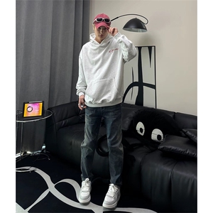 抖音得物 休闲直筒牛仔裤男显显瘦宽松百搭美式复古水洗长裤AK13图片