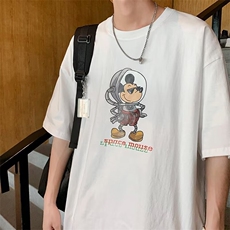 短袖新款青春流行潮流潮T恤夏季男标准圆领卡通动漫时尚潮牌，男装T恤，星座716-2