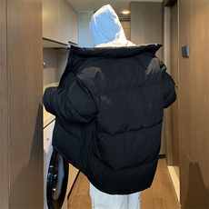 M128-P75美式宽松型刺绣立领棉衣，男装棉衣，星座1501-1