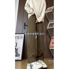 抖音2026春季美式伐木裤男垂感休闲西裤A423P55，男装西裤，电商A309